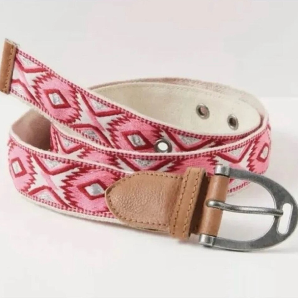 Free People Moving To Mars Handmade Belt Cotton M/L